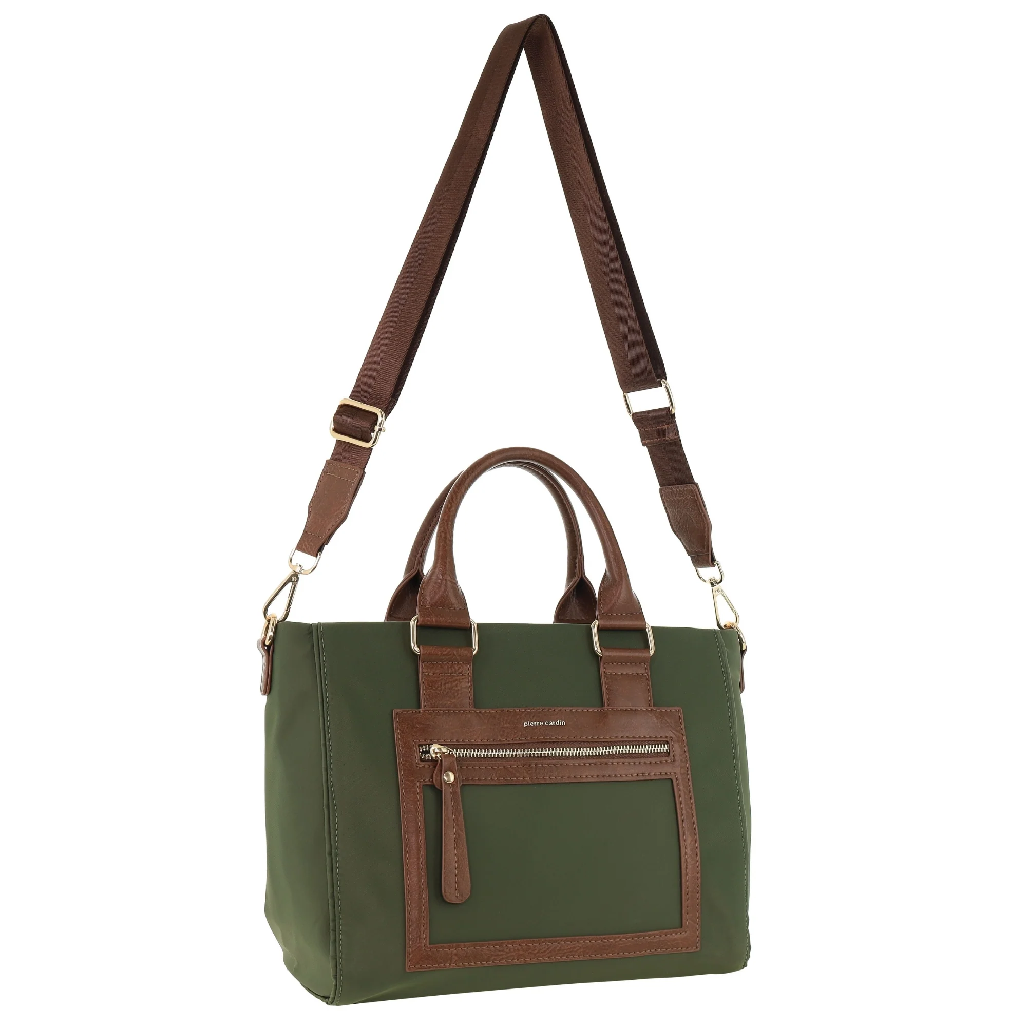 Pierre Cardin RFID Lightweight Nylon Mini Tote with Crossbody - Image 4