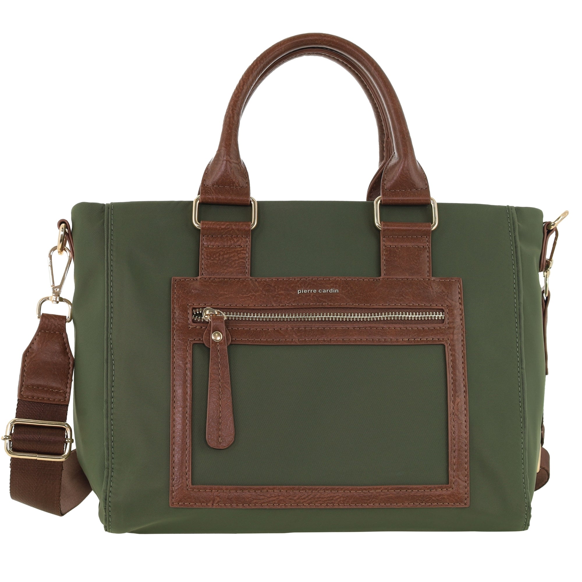 Pierre Cardin RFID Lightweight Nylon Mini Tote with Crossbody - Image 5