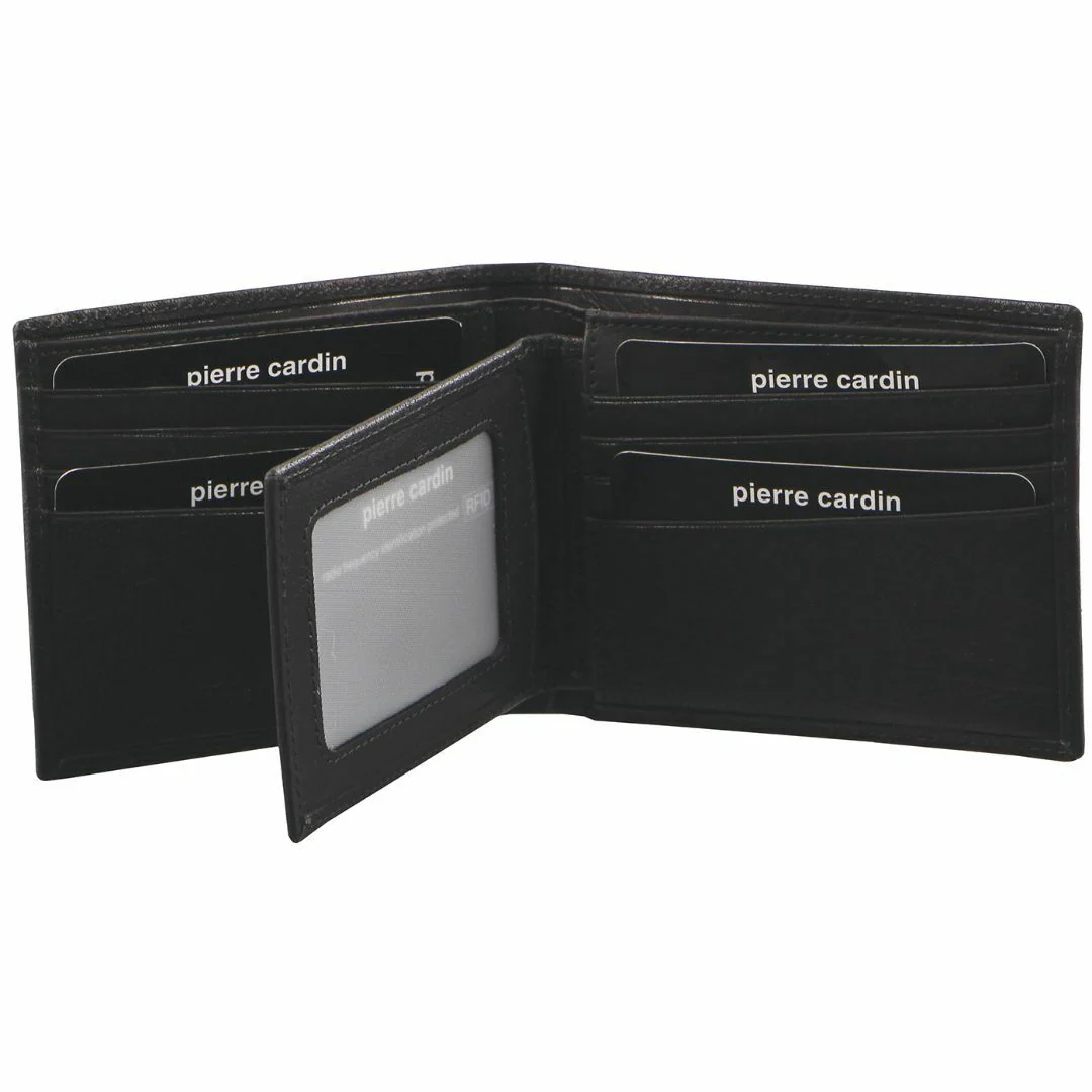 Pierre Cardin Rustic Leather Bi-Fold Men's Wallet - Image 2