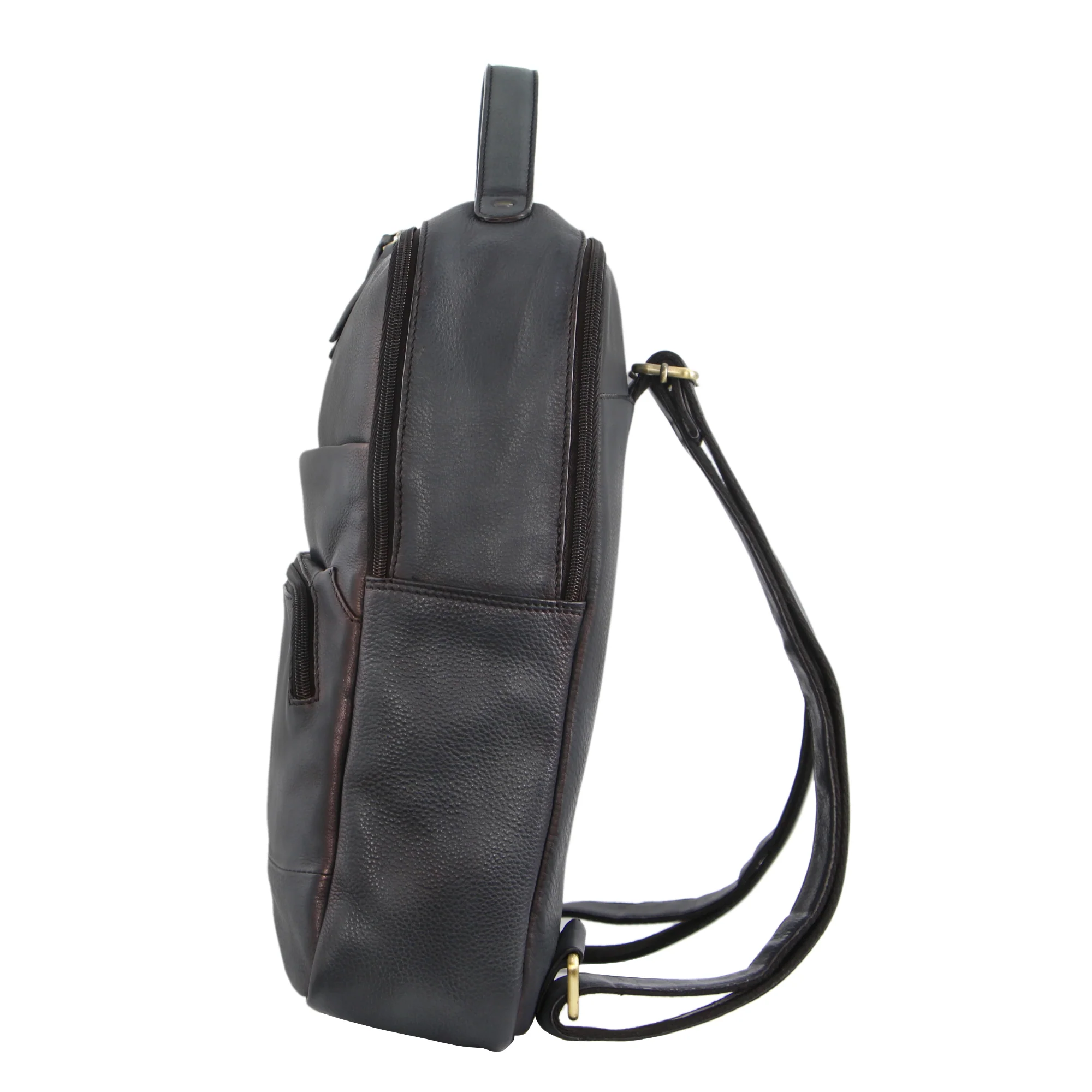 Pierre Cardin Rustic Leather Business Backpack/Computer Bag - Image 2