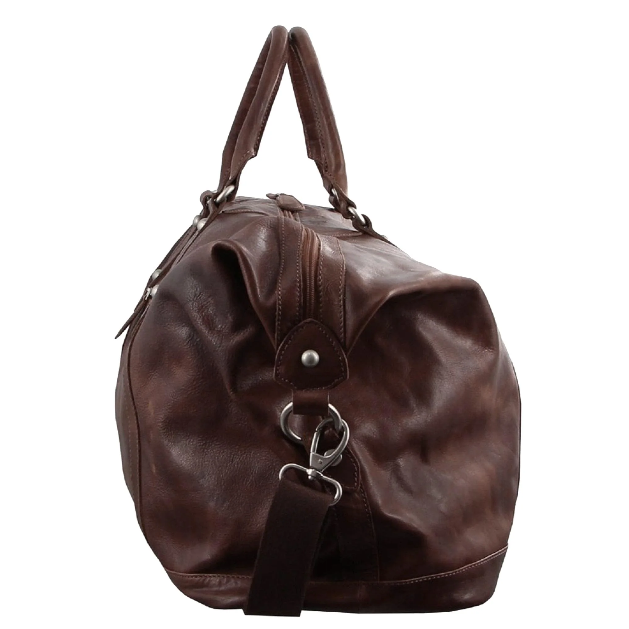Pierre Cardin Rustic Leather Overnight Bag - Image 2