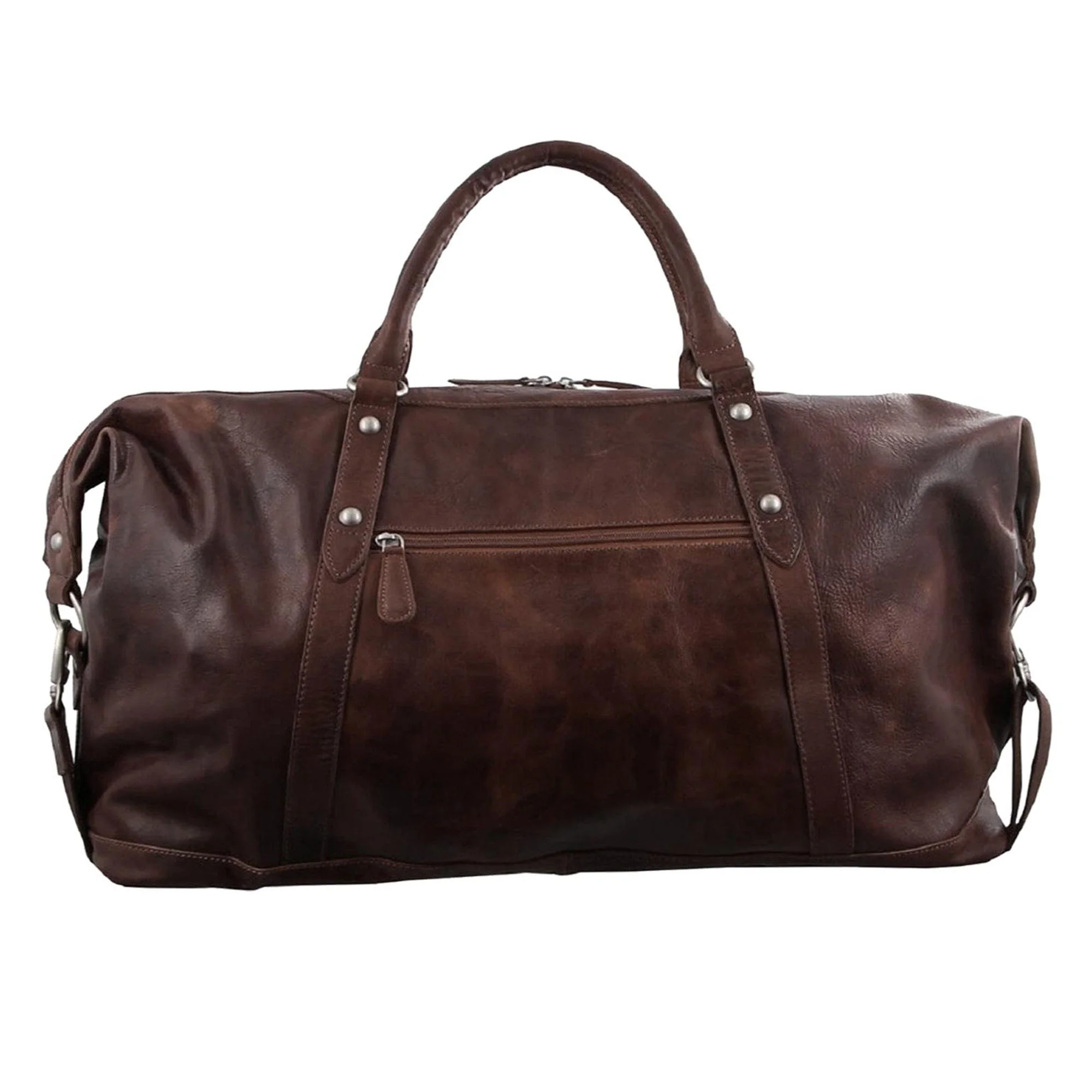 Pierre Cardin Rustic Leather Overnight Bag - Image 3