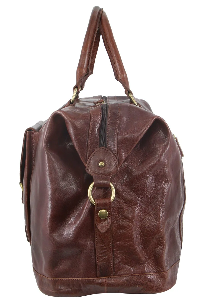 Pierre Cardin Rustic Leather Business/Overnight Bag - Image 2