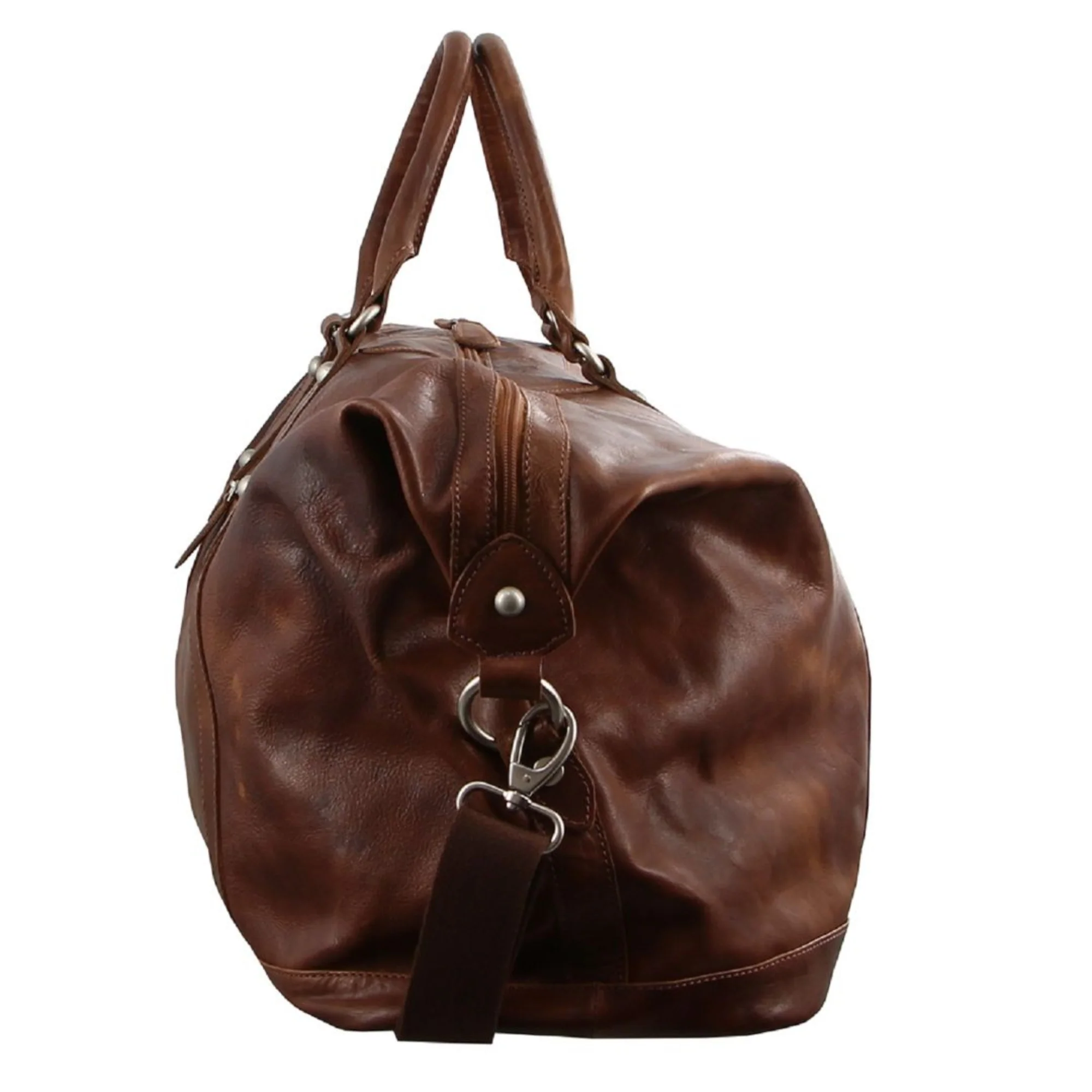 Pierre Cardin Rustic Leather Overnight Bag - Image 2