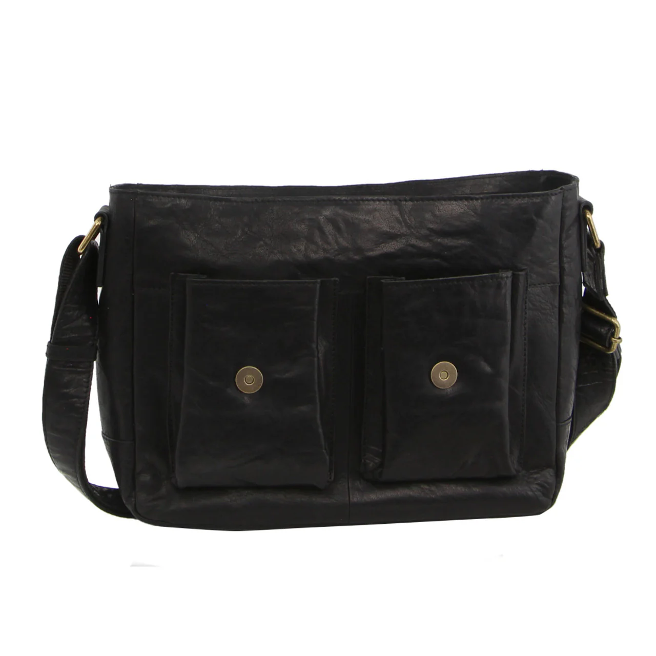 Pierre Cardin Rustic Leather Computer/Messenger Bag - Image 2