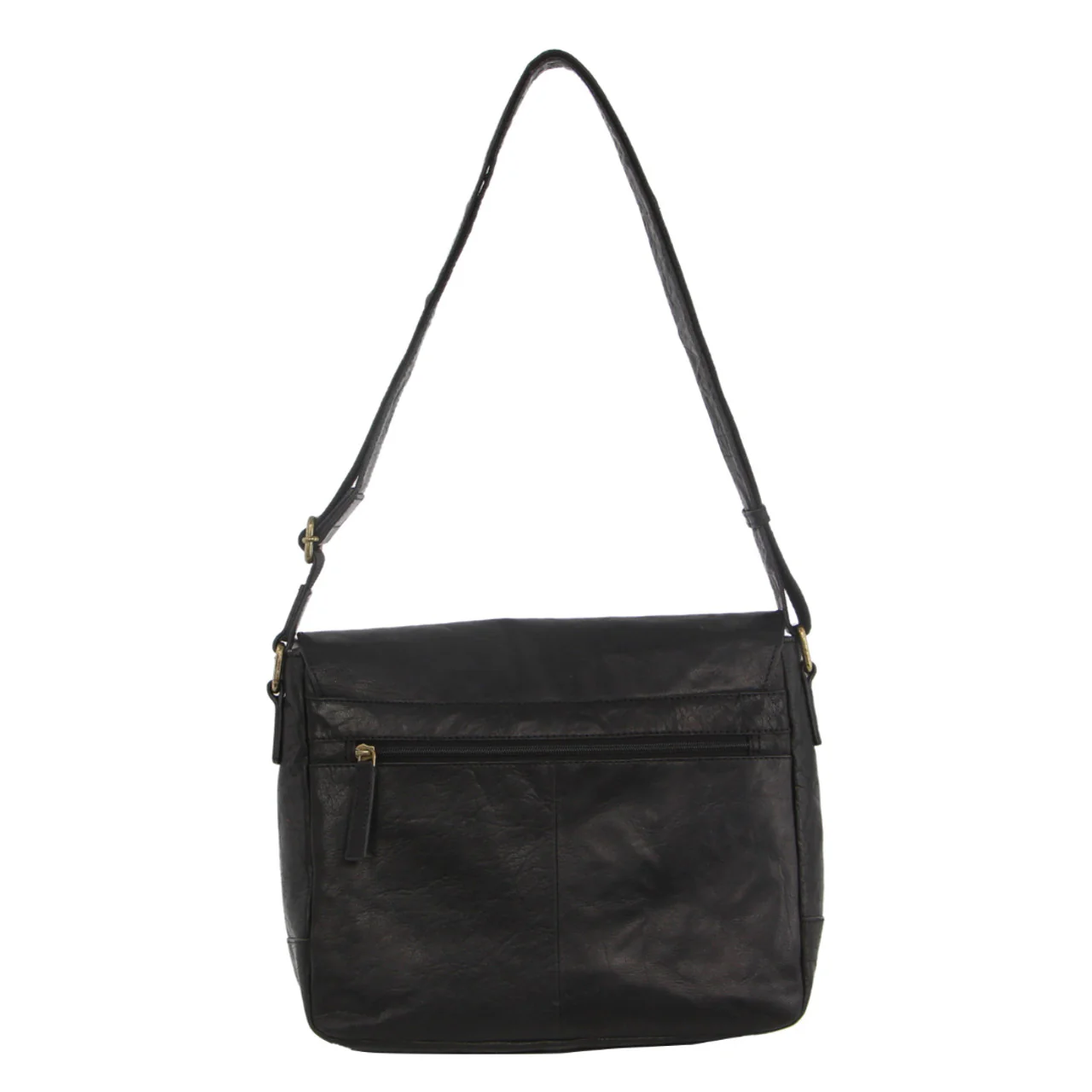 Pierre Cardin Rustic Leather Computer/Messenger Bag - Image 4