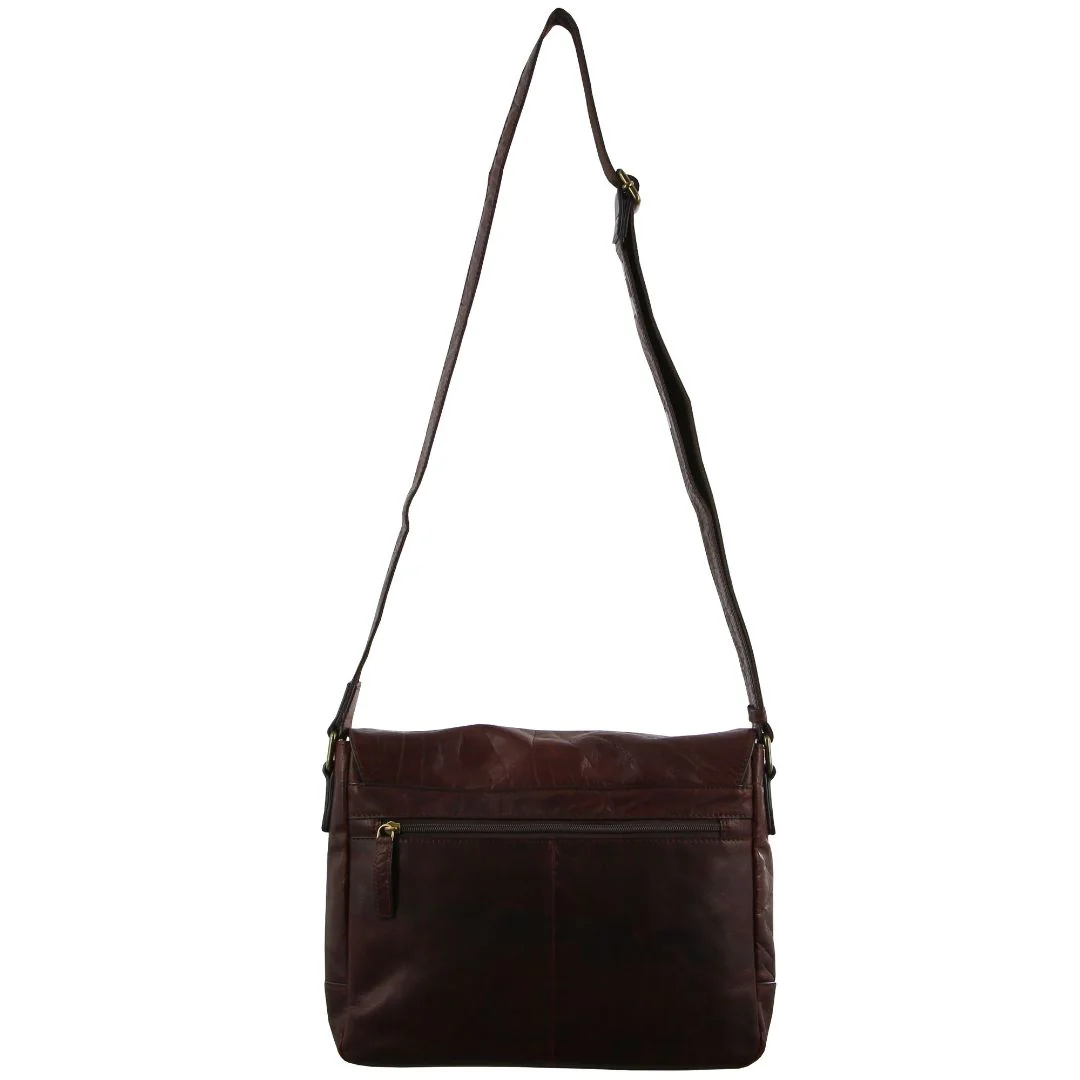 Pierre Cardin Rustic Leather Computer/Messenger Bag - Image 4