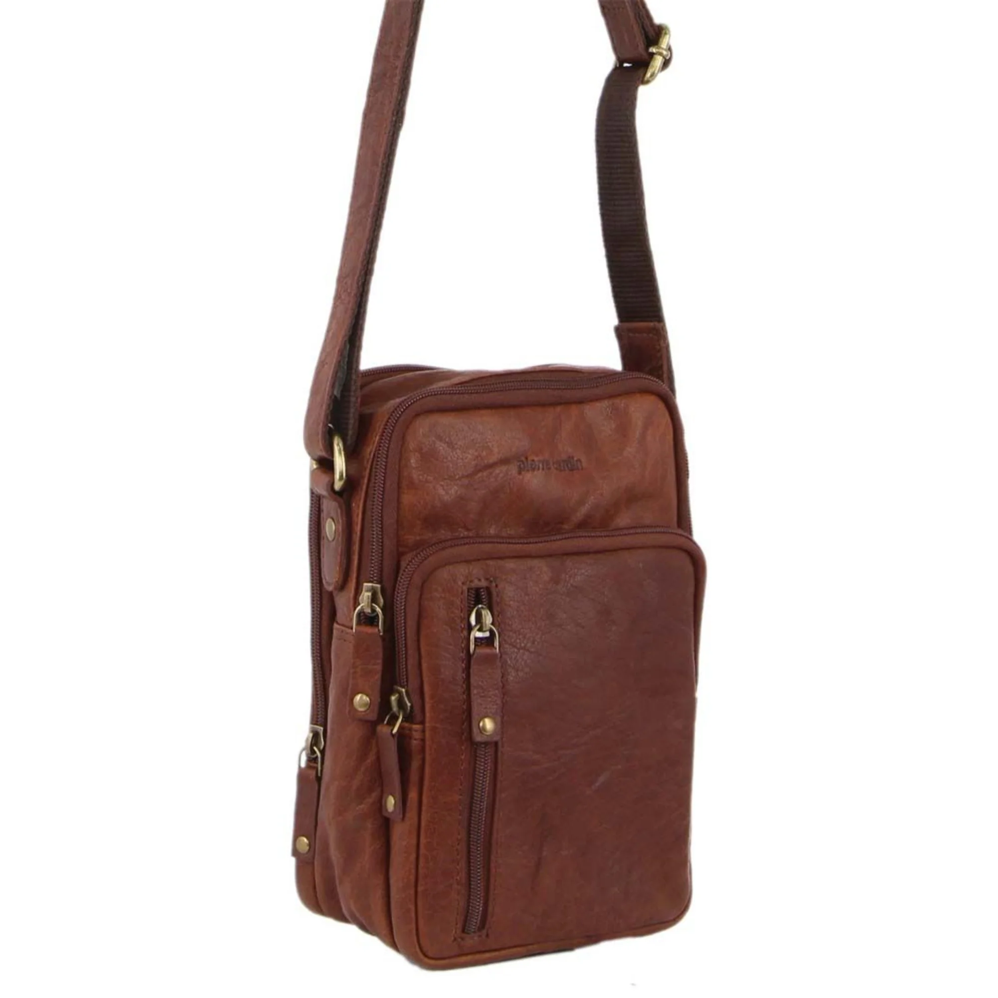 Pierre Cardin Rustic Leather Crossbody Bag - Image 3