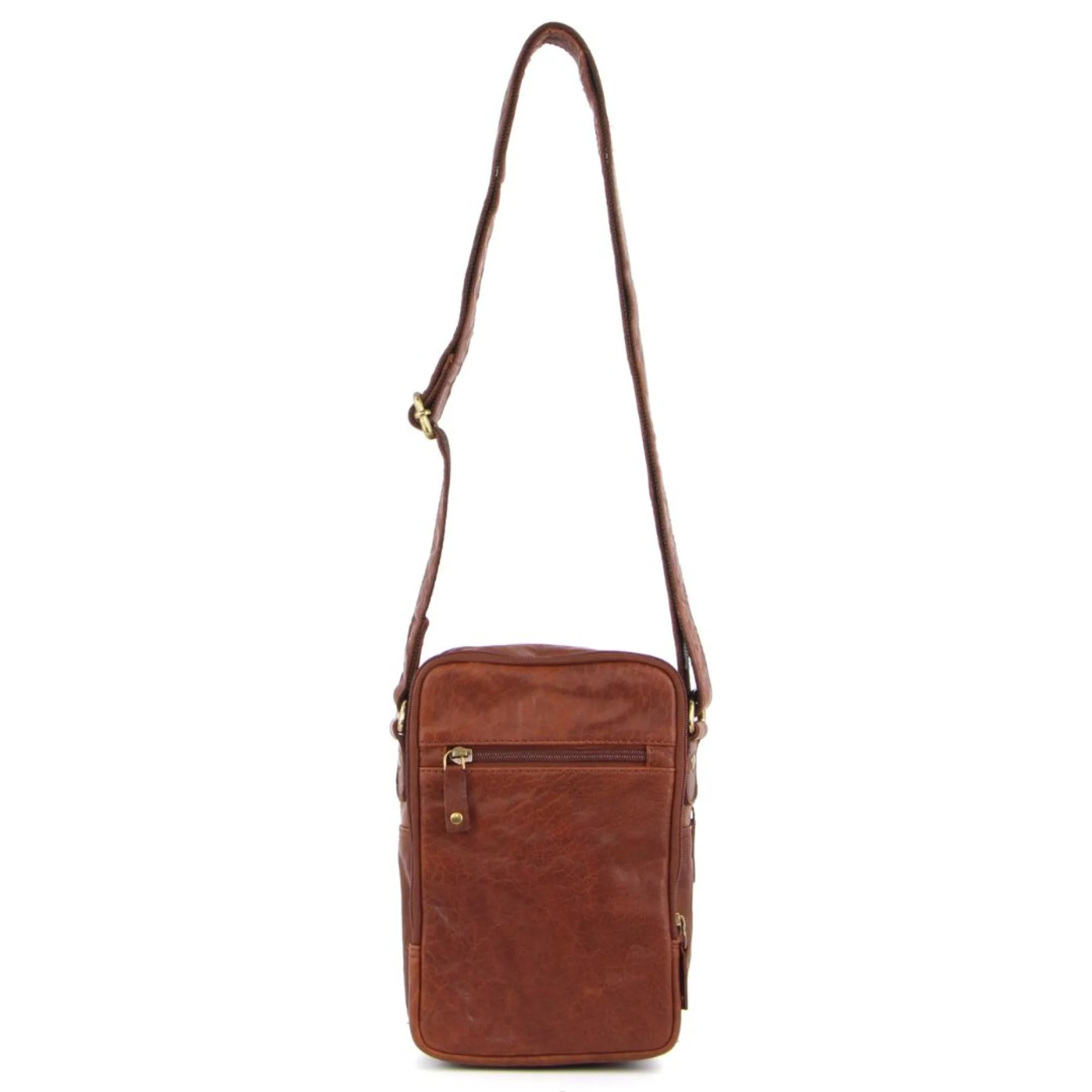 Pierre Cardin Rustic Leather Crossbody Bag - Image 4