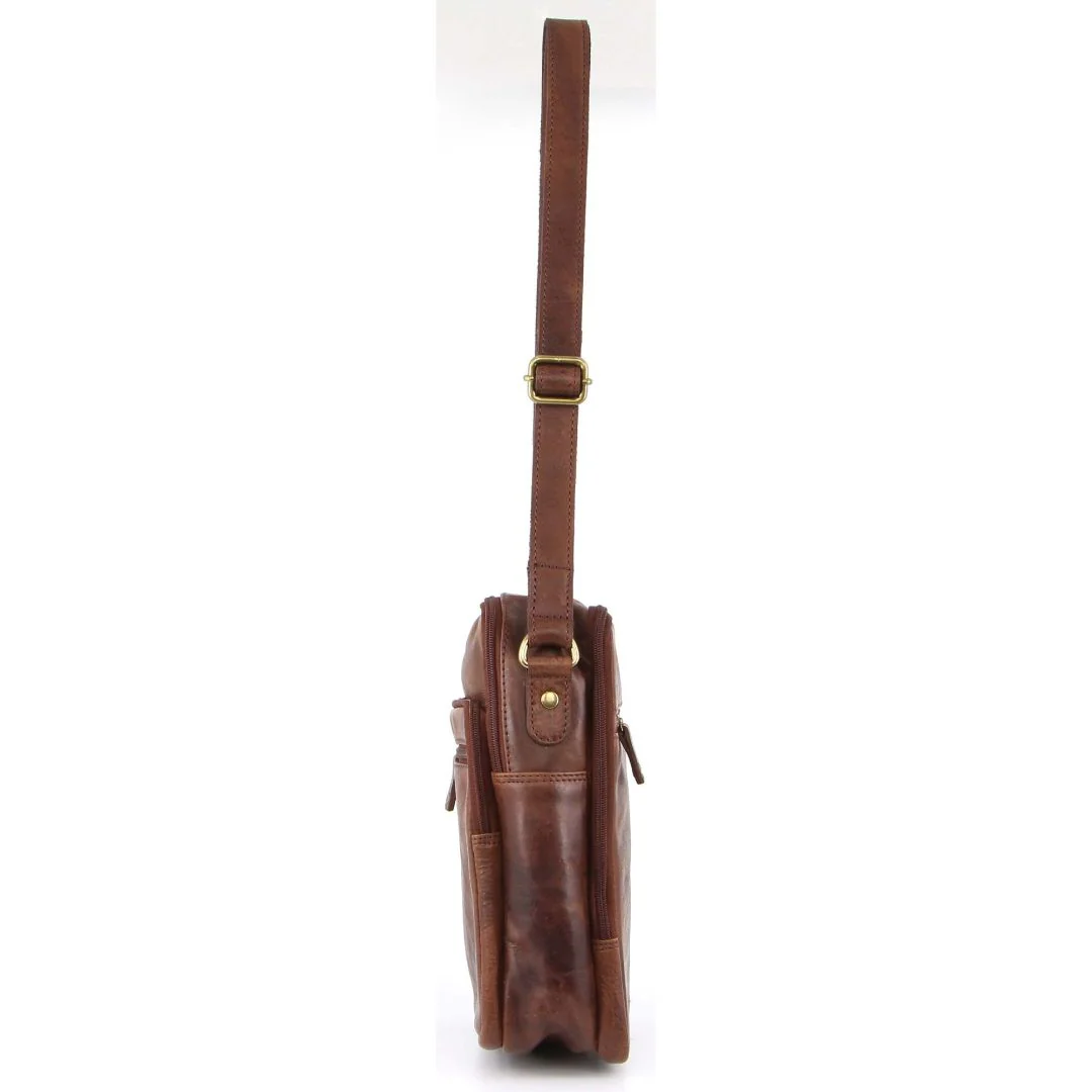 Pierre Cardin Rustic Leather Crossbody Bag - Image 2