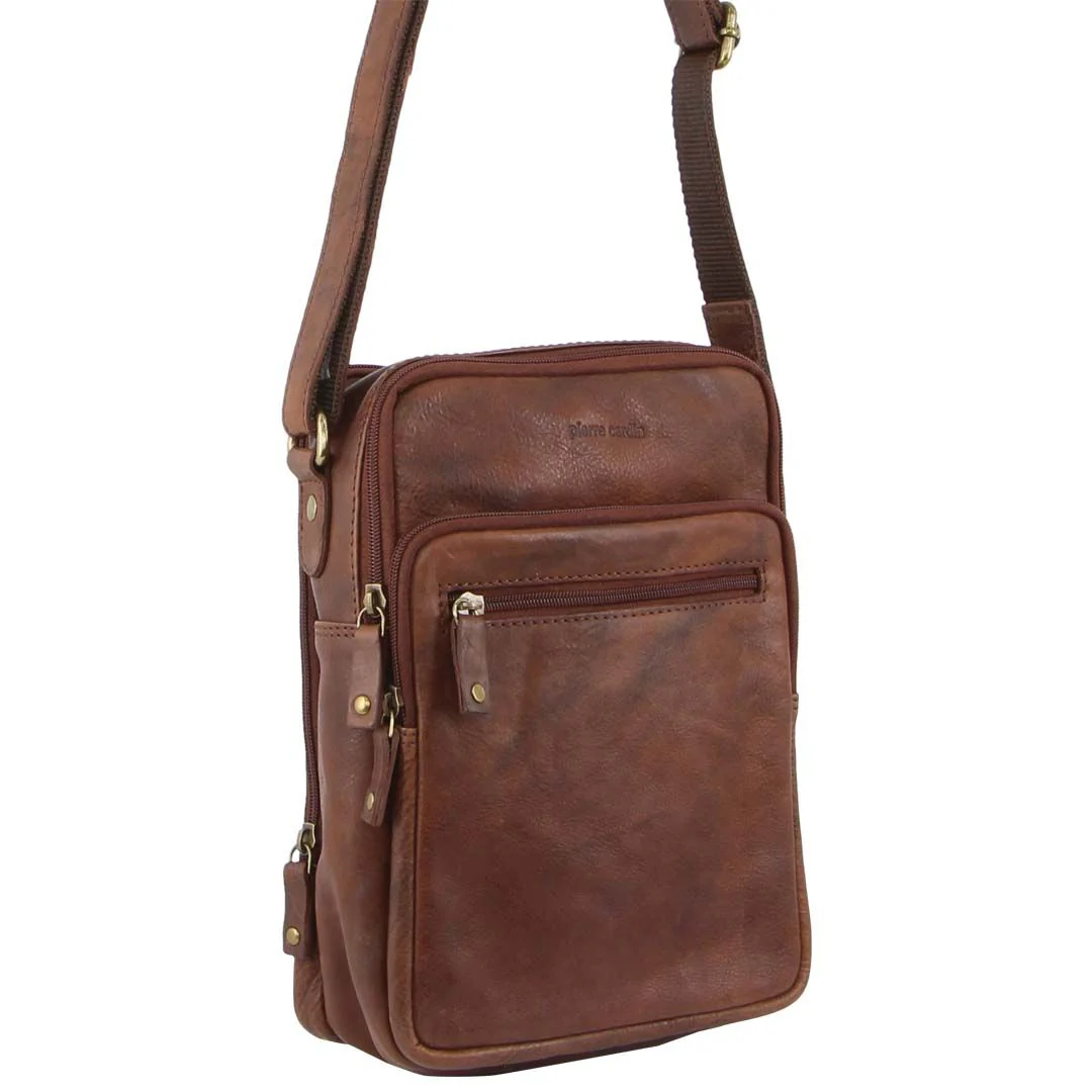 Pierre Cardin Rustic Leather Crossbody Bag - Image 3