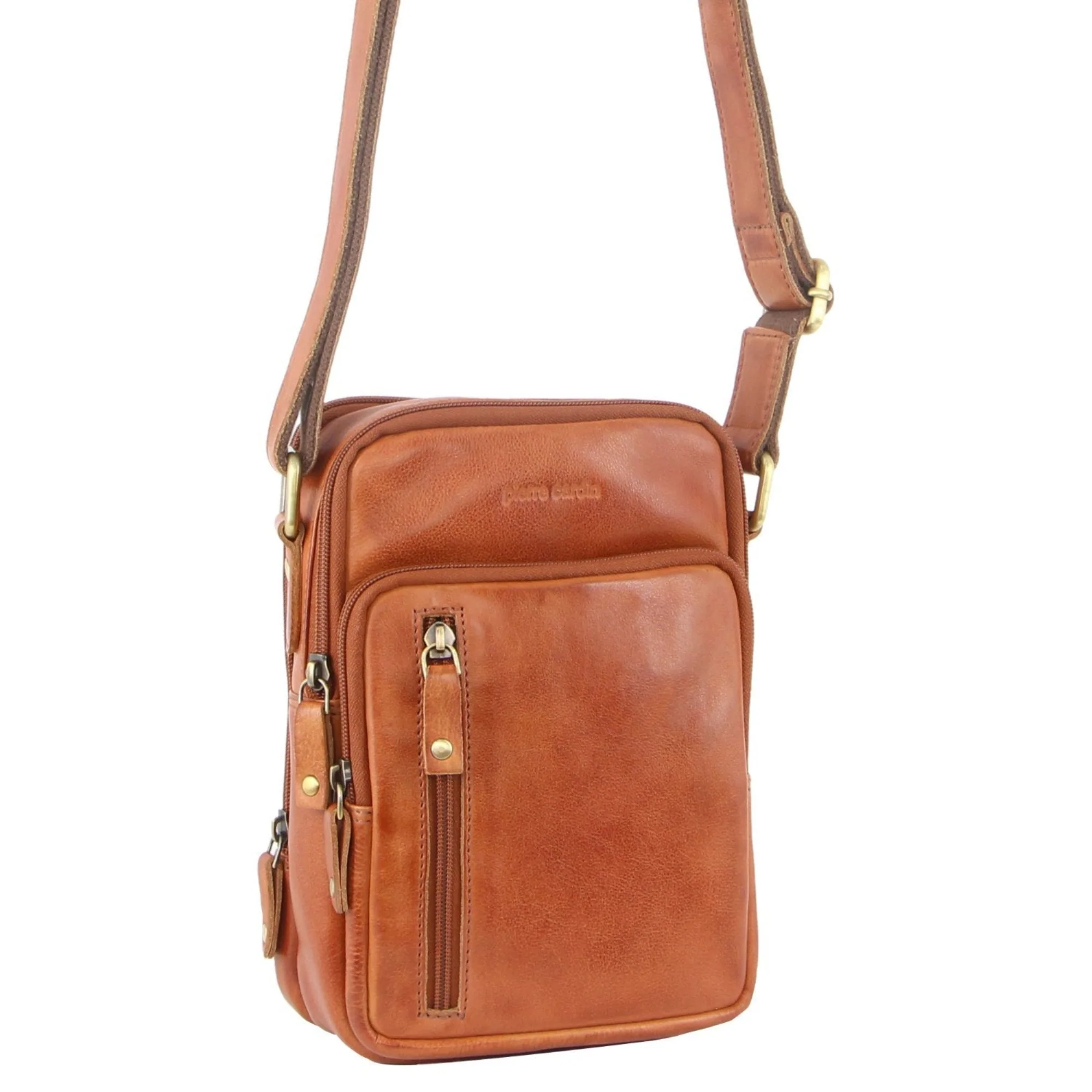 Pierre Cardin Rustic Leather Crossbody Bag - Image 3