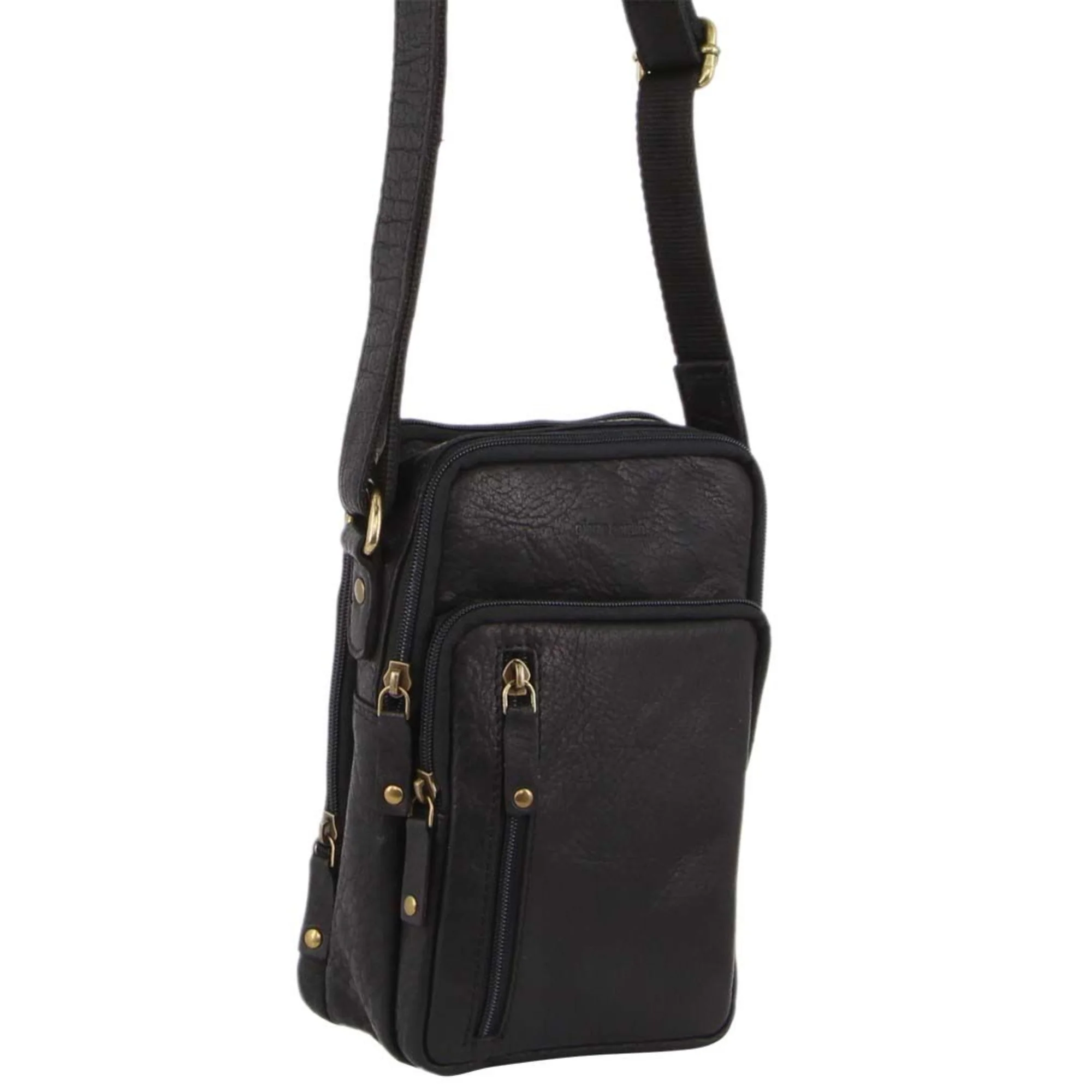 Pierre Cardin Rustic Leather Crossbody Bag - Image 3