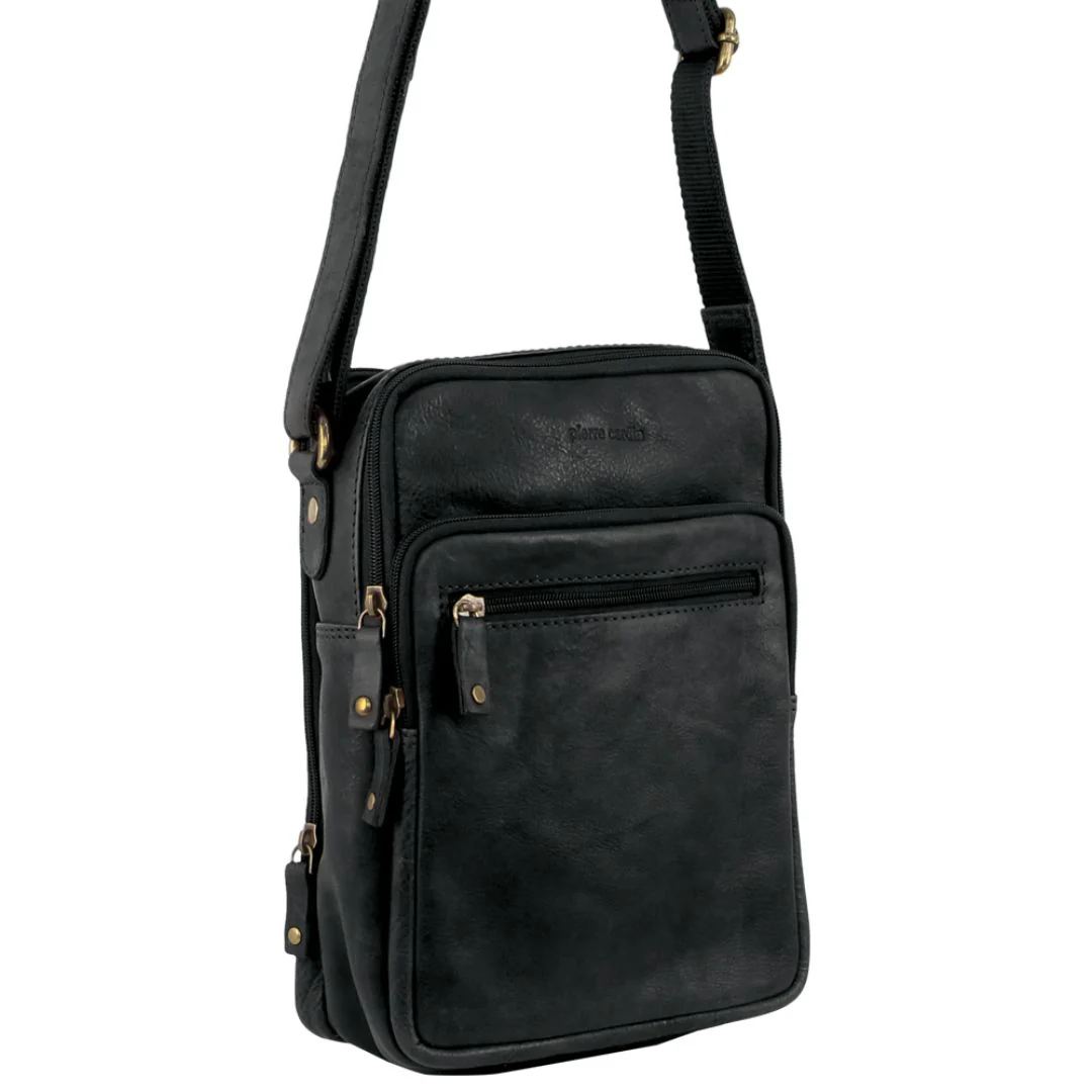 Pierre Cardin Rustic Leather Cross Body/Tablet Bag - Image 3