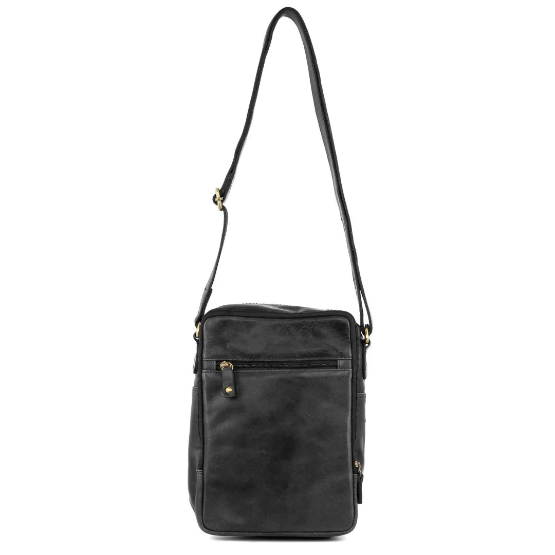 Pierre Cardin Rustic Leather Cross Body/Tablet Bag - Image 4