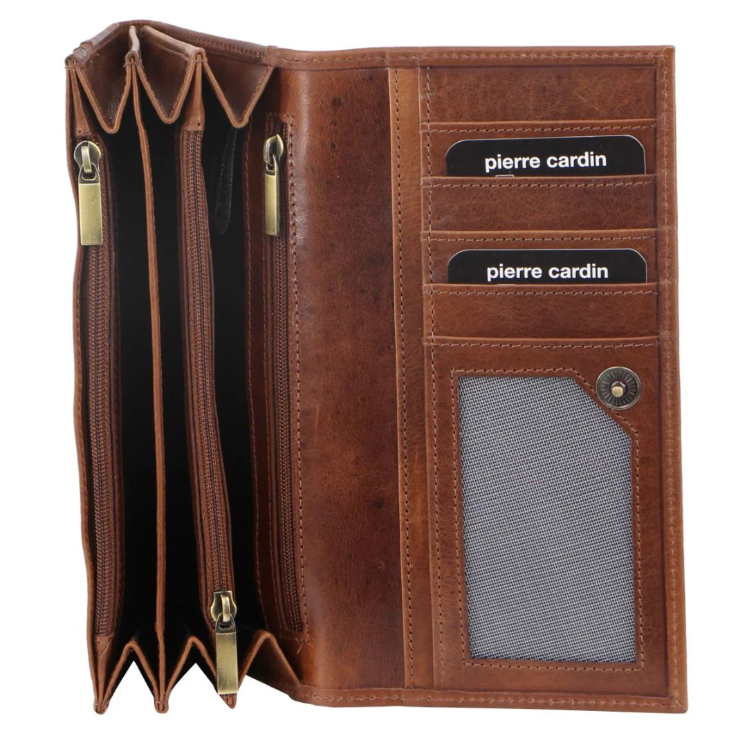 Pierre Cardin Rustic Leather Ladies Wallet - Image 2