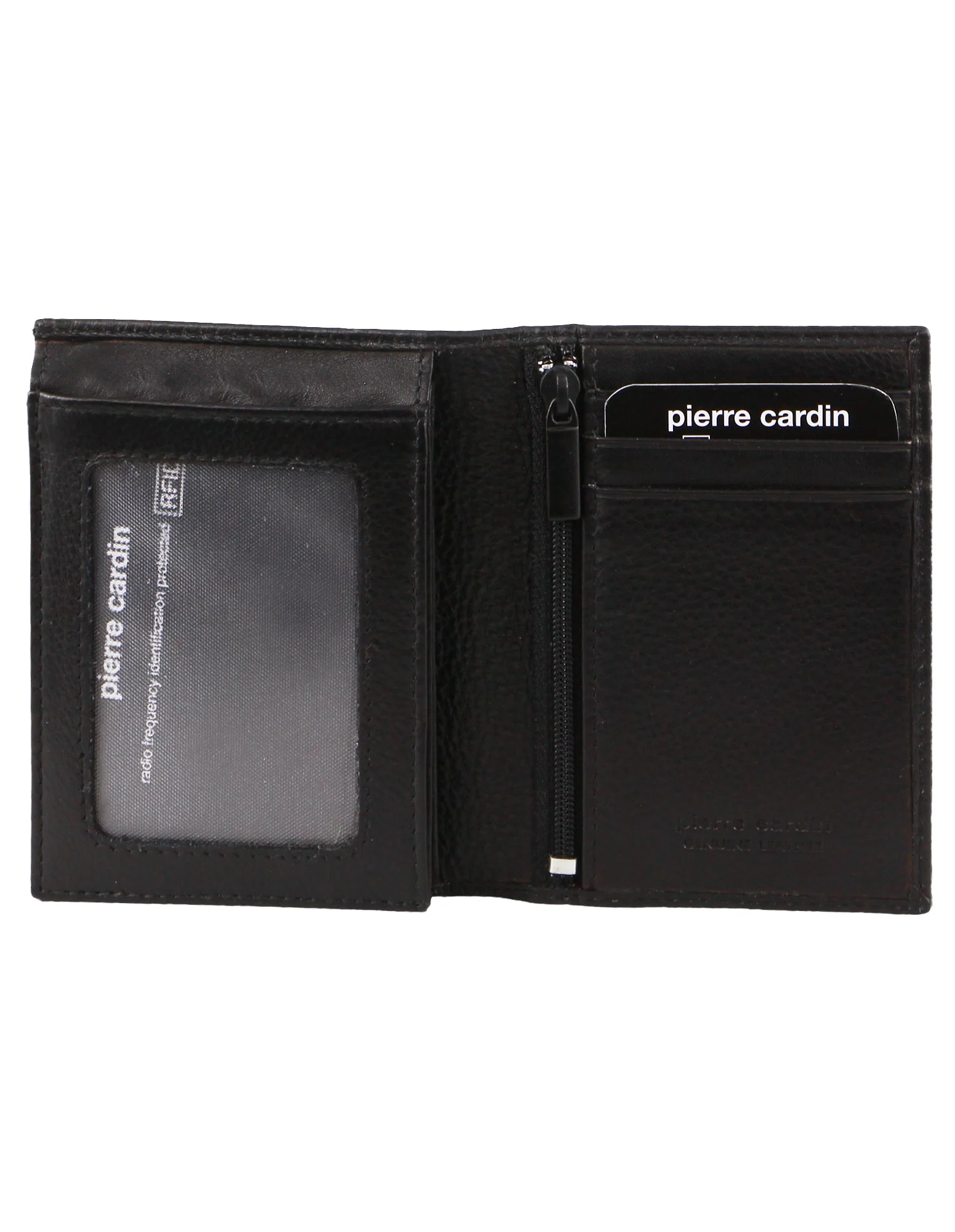 Pierre Cardin Rustic Leather Men's Bi-Fold Flap Wallet - Image 2