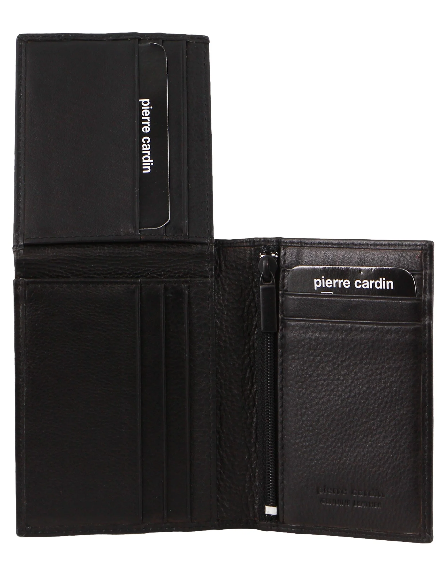 Pierre Cardin Rustic Leather Men's Bi-Fold Flap Wallet - Image 3