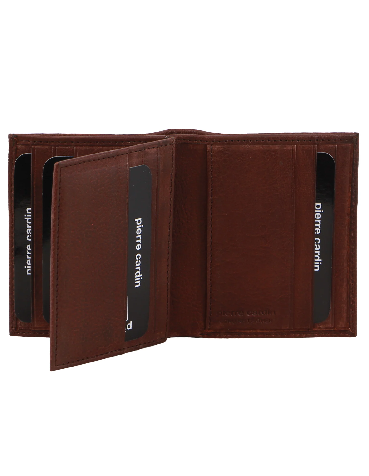 Pierre Cardin Rustic Leather Men's Slim Bi-Fold Wallet - Image 3