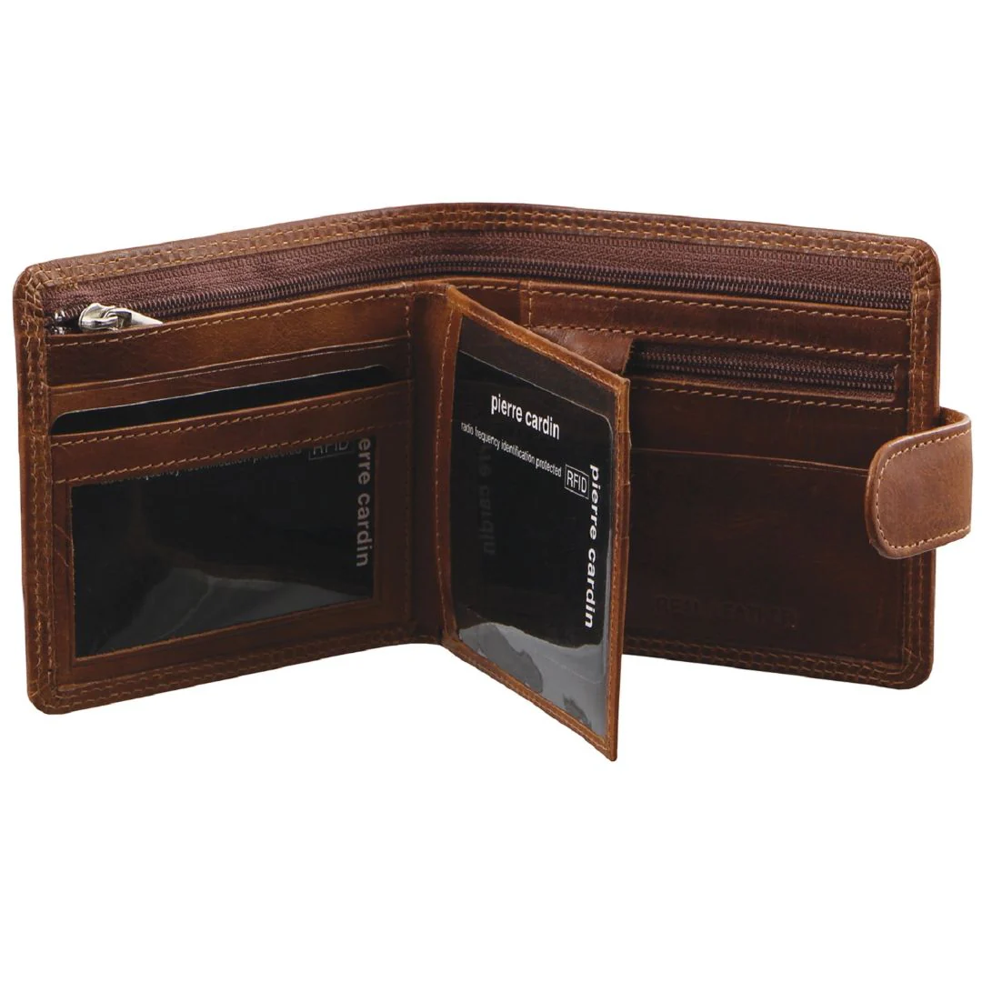 Pierre Cardin Rustic Leather Men's Wallet - Image 2