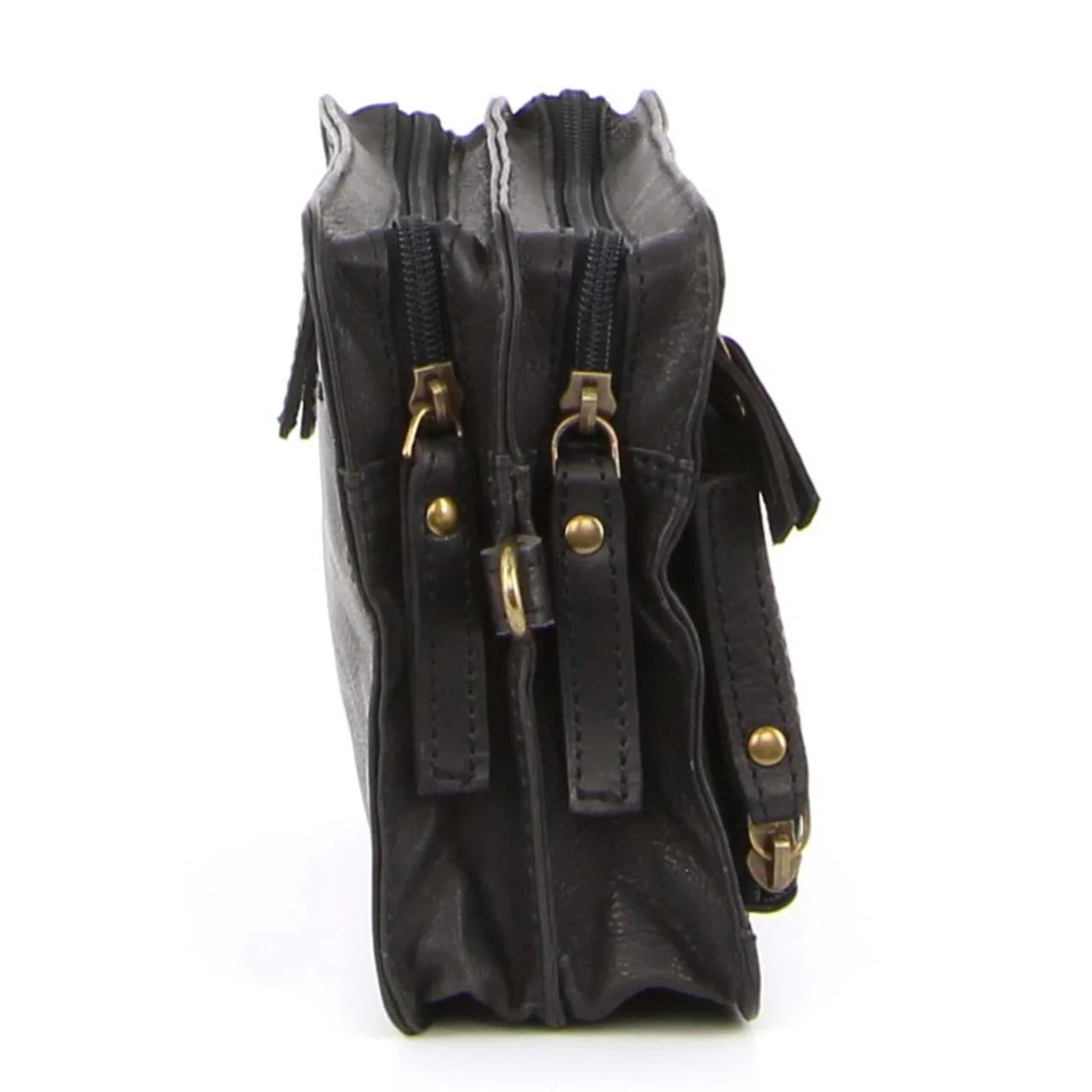 Pierre Cardin Rustic Leather Organiser Bag - Image 2
