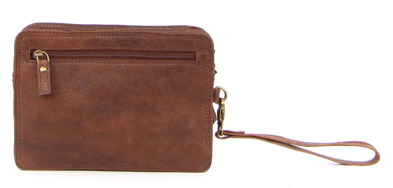 Pierre Cardin Rustic Leather Organiser Bag - Image 3