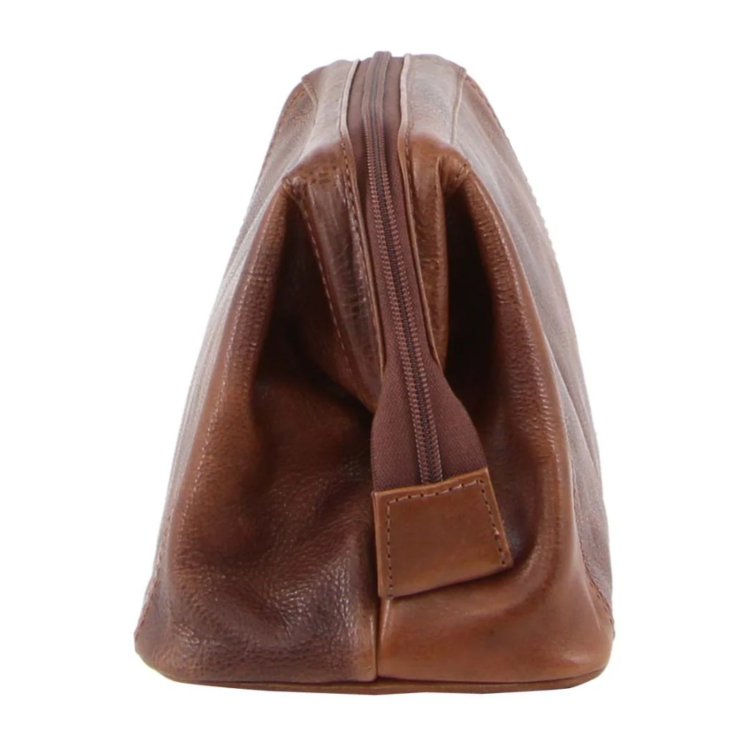 Pierre Cardin Rustic Leather Toiletry Bag - Image 2
