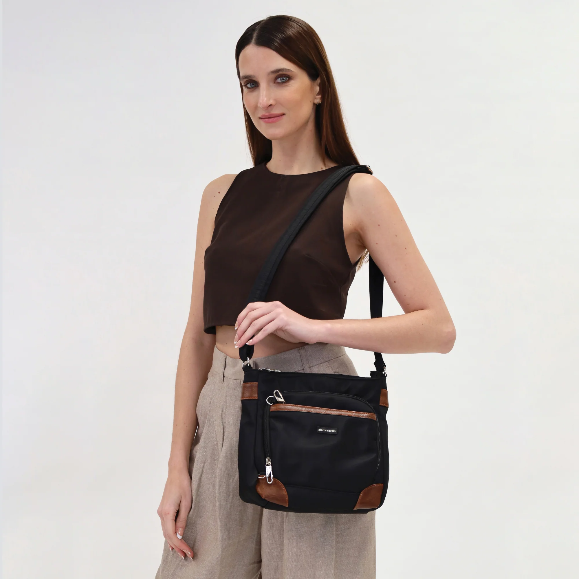 Pierre Cardin Anti-Theft Square Cross-Body Bag - Image 2