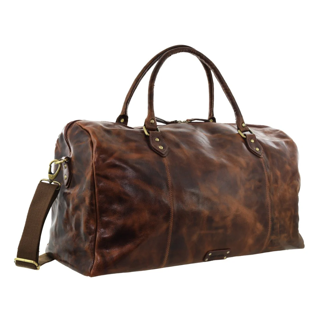 Pierre Cardin Smooth Leather Overnight Bag