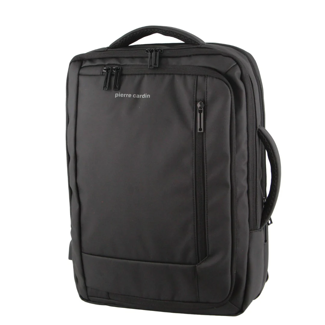 Pierre Cardin Travel & Business Backpack/Briefcase with Built-in USB Port