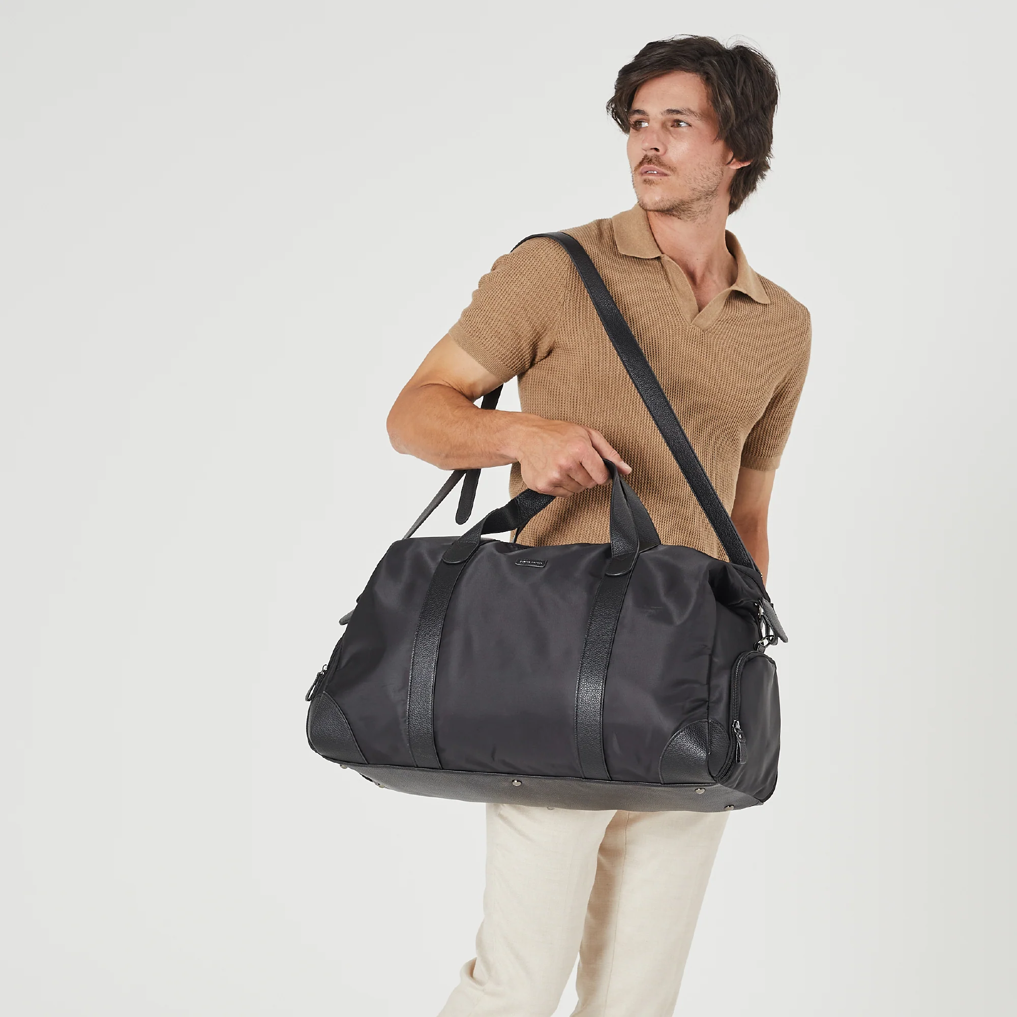 Pierre Cardin Unisex Nylon Overnight Bag - Image 2