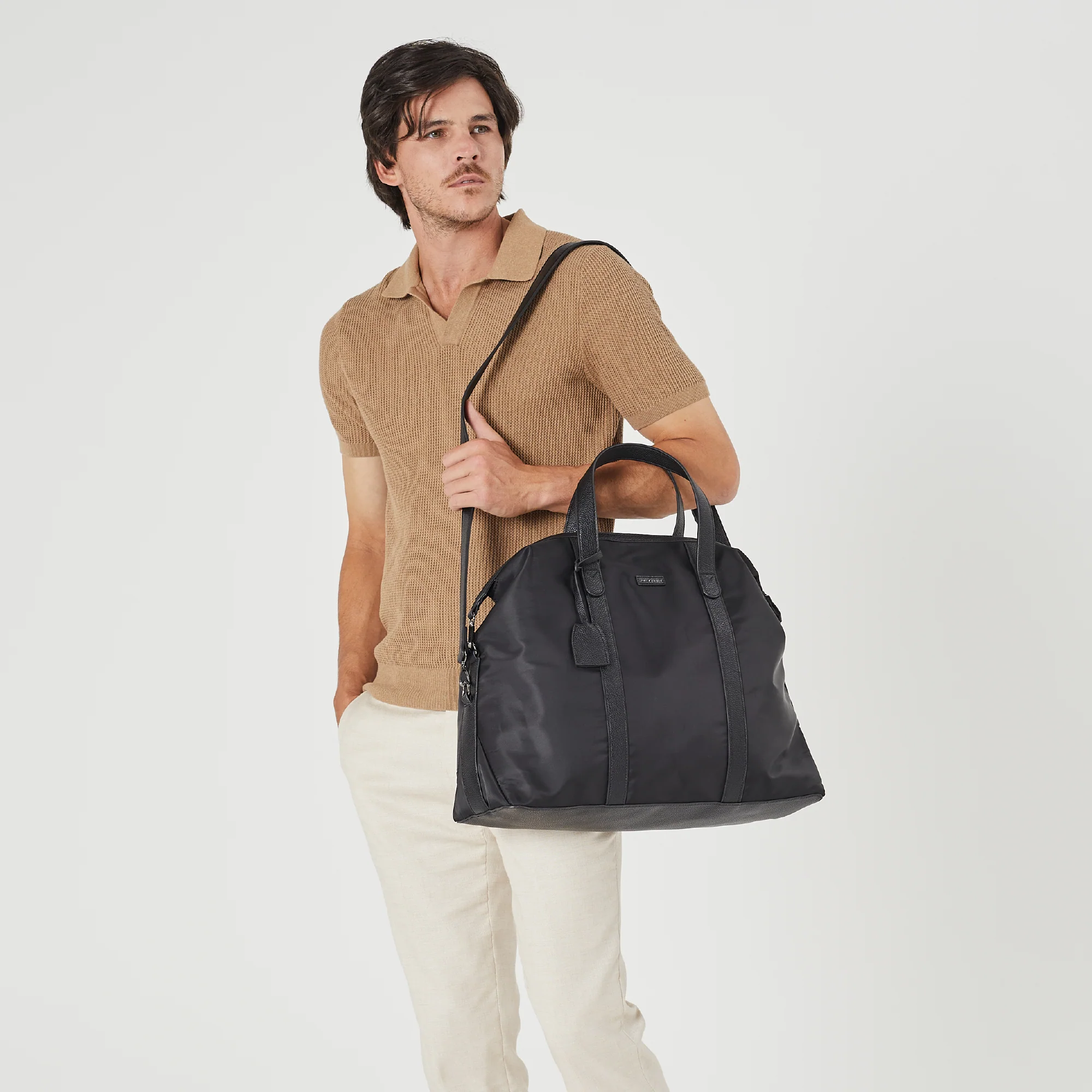 Pierre Cardin Unisex Nylon Travel Overnight Bag