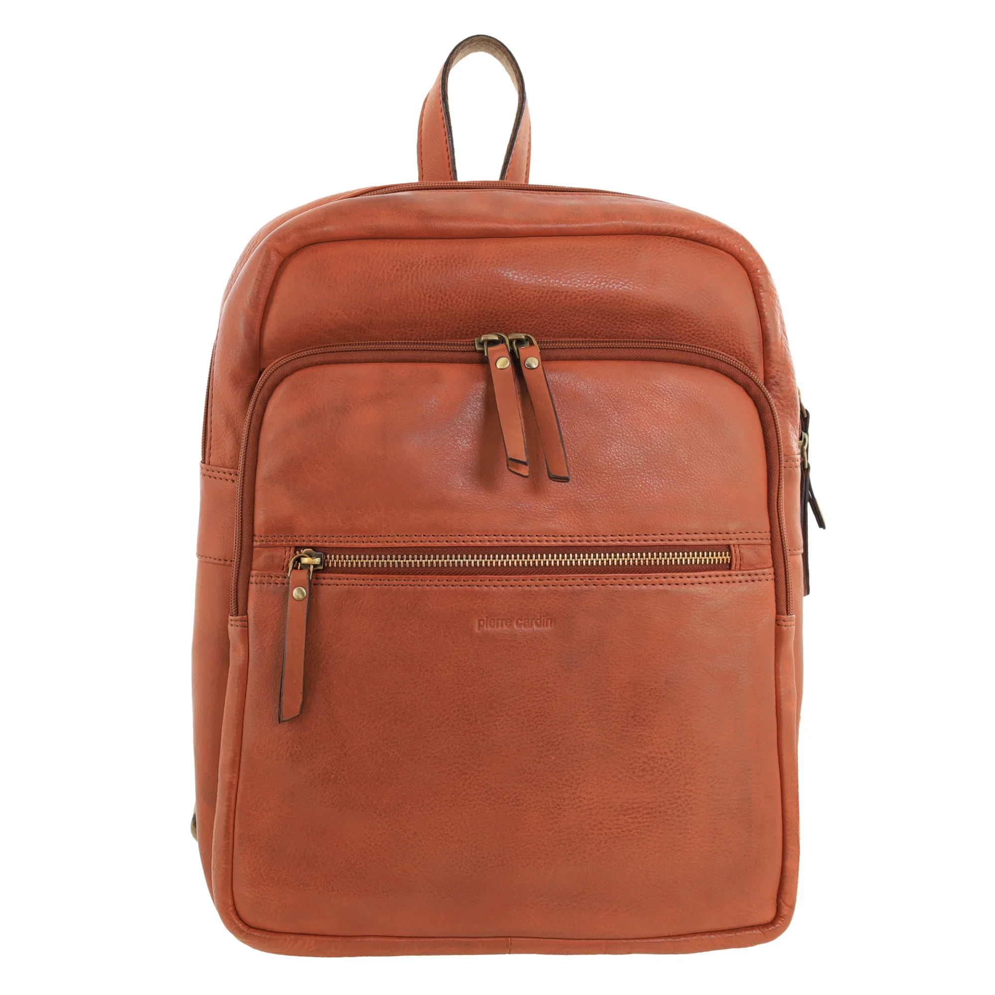Pierre Cardin Vintage Leather Laptop Backpack - Image 3