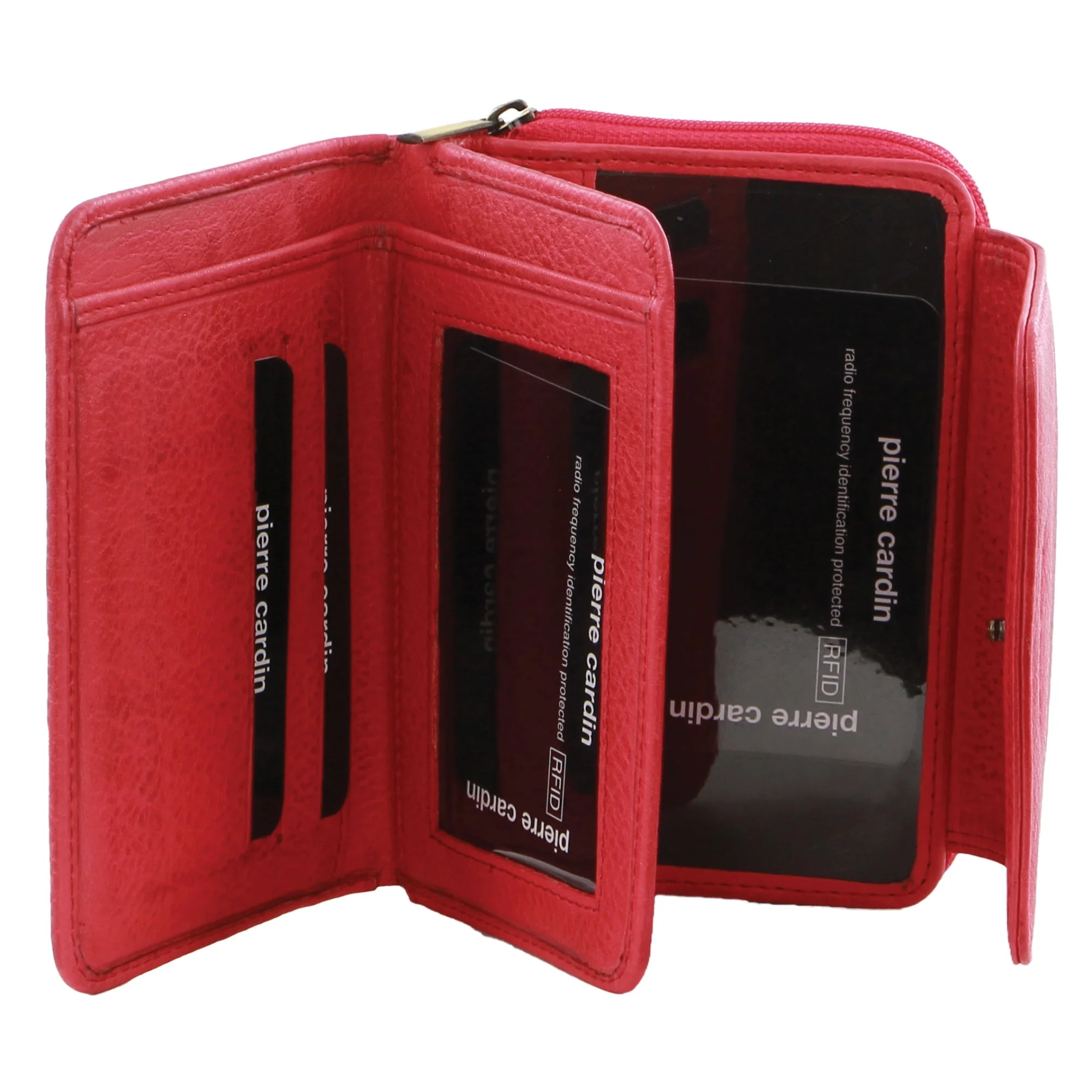 Pierre Cardin Women's Leather Compact Bi-Fold Tab Wallet - Image 2