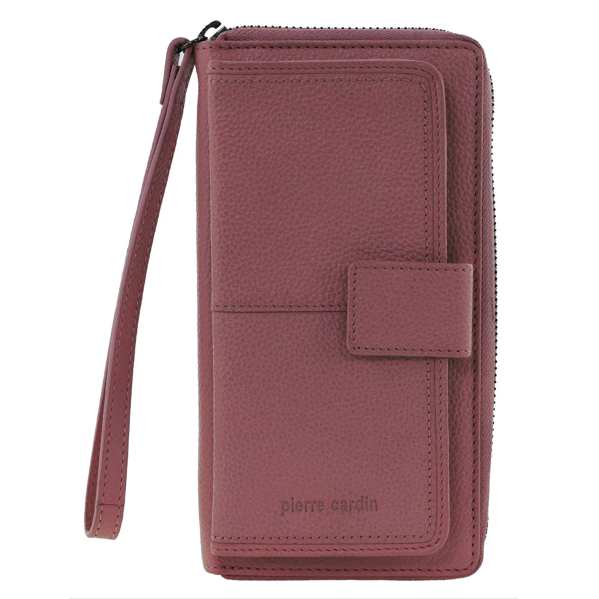 Pierre Cardin Women's Leather Zip around wallet w/ Wristlet - Image 3