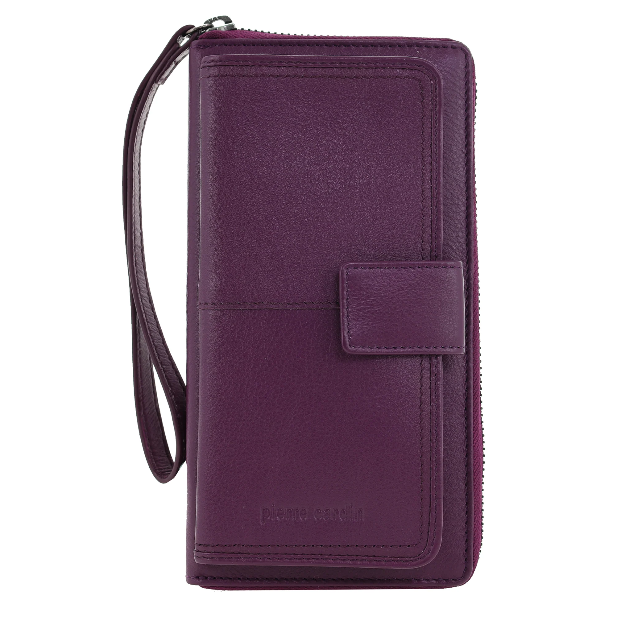 Pierre Cardin Women's Leather Zip around wallet w/ Wristlet - Image 3