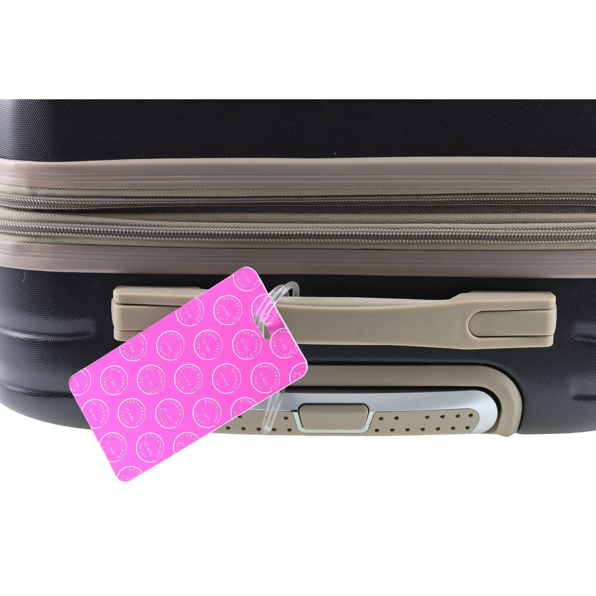 Pink Stamps Luggage Tag - Image 3